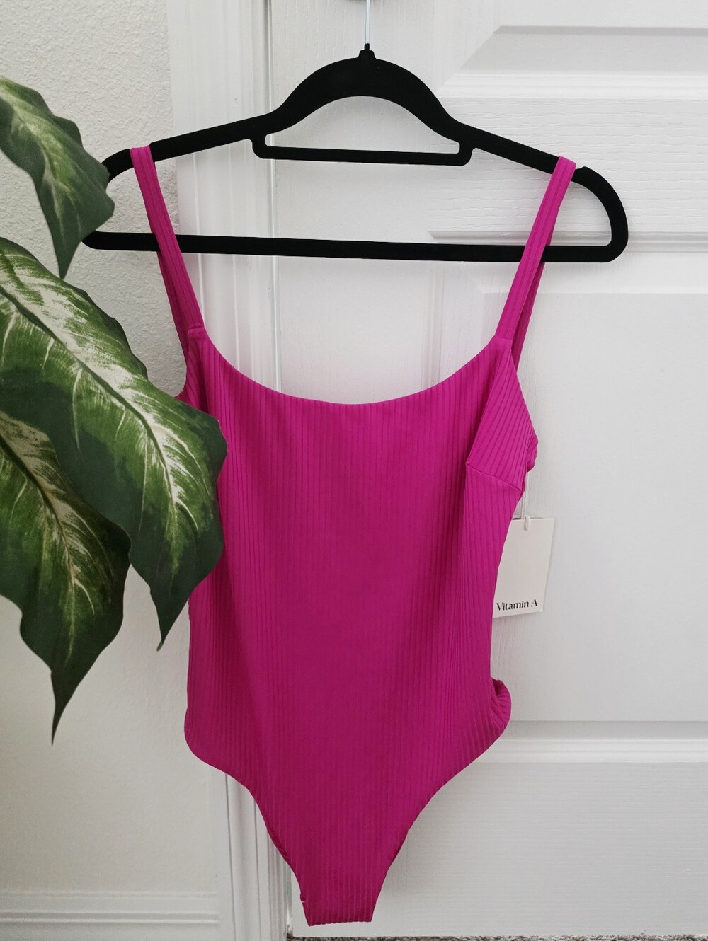 VITAMIN A🎀 EcoRib One Piece Bodysuit Swimsuit SIZE M
